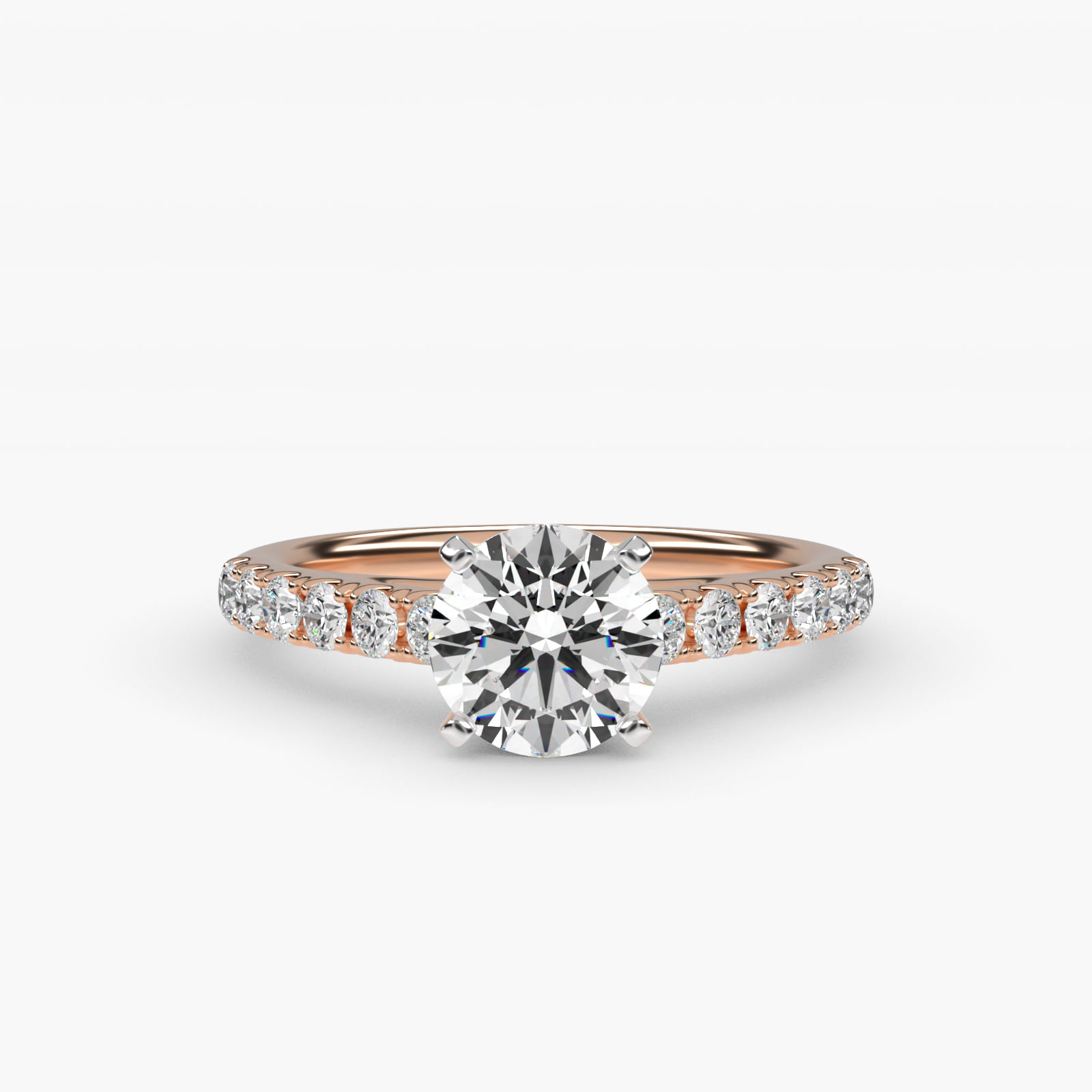 Riviera 0.5 CT Lab-Grown Ring in 14K Rose Gold