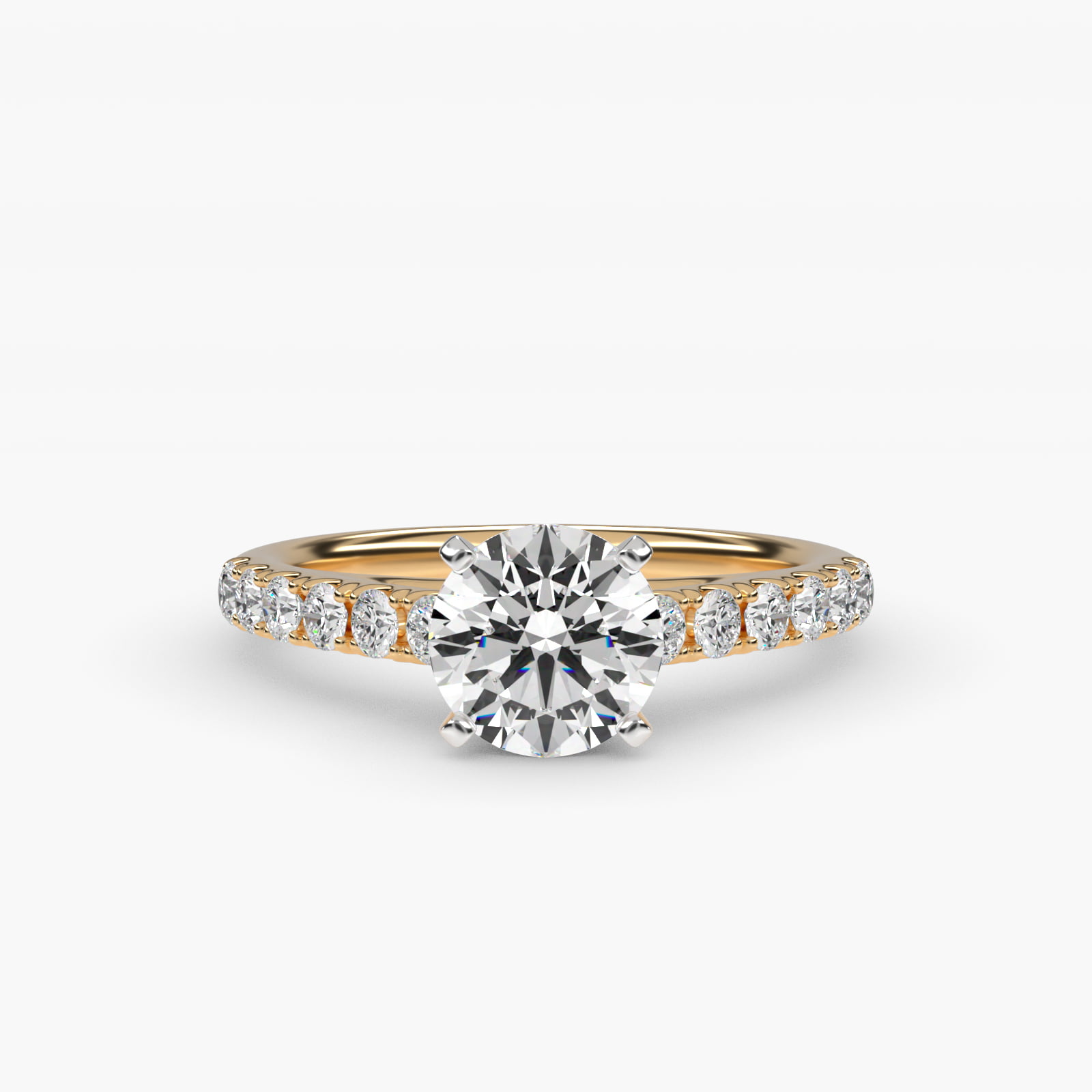 Riviera 0.5 CT Lab-Grown Ring in 14K Yellow Gold