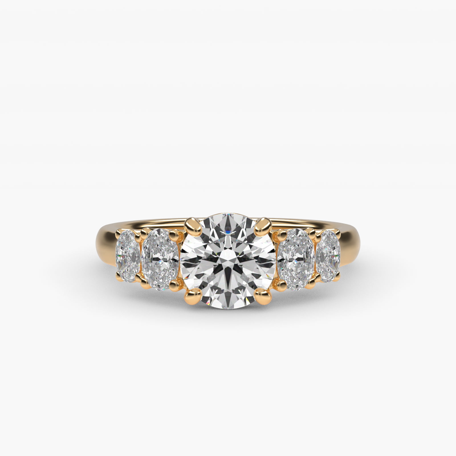 0.88 CT Ring in 14K Yellow Gold