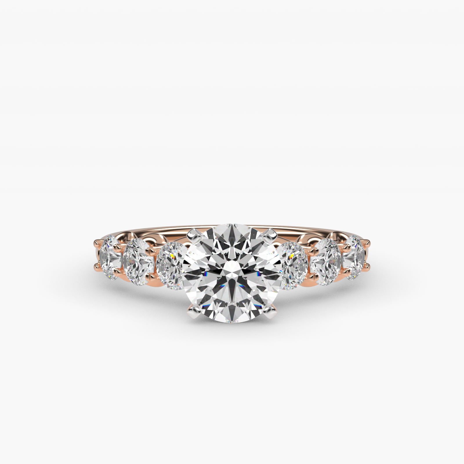 0.88 CT Ring in 14K Rose Gold