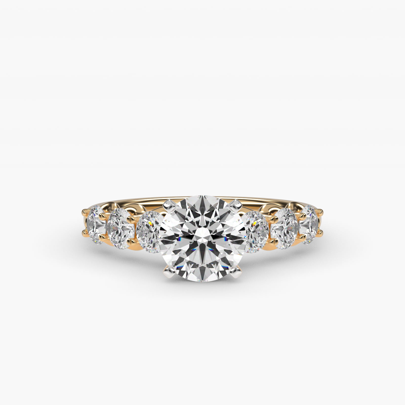 0.88 CT Ring in 14K Yellow Gold