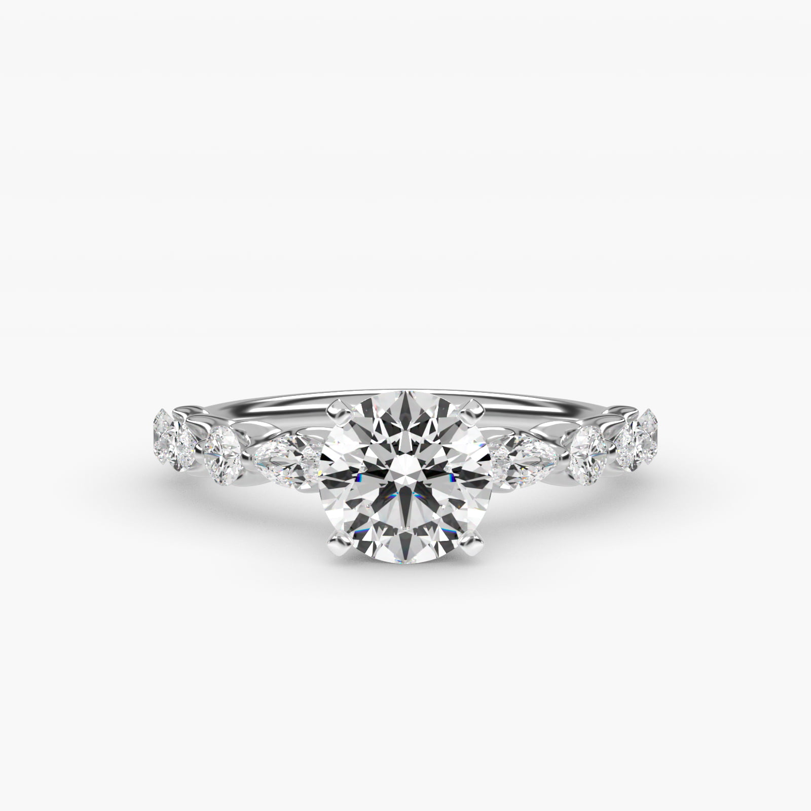 0.4 CT Ring in 14K White Gold