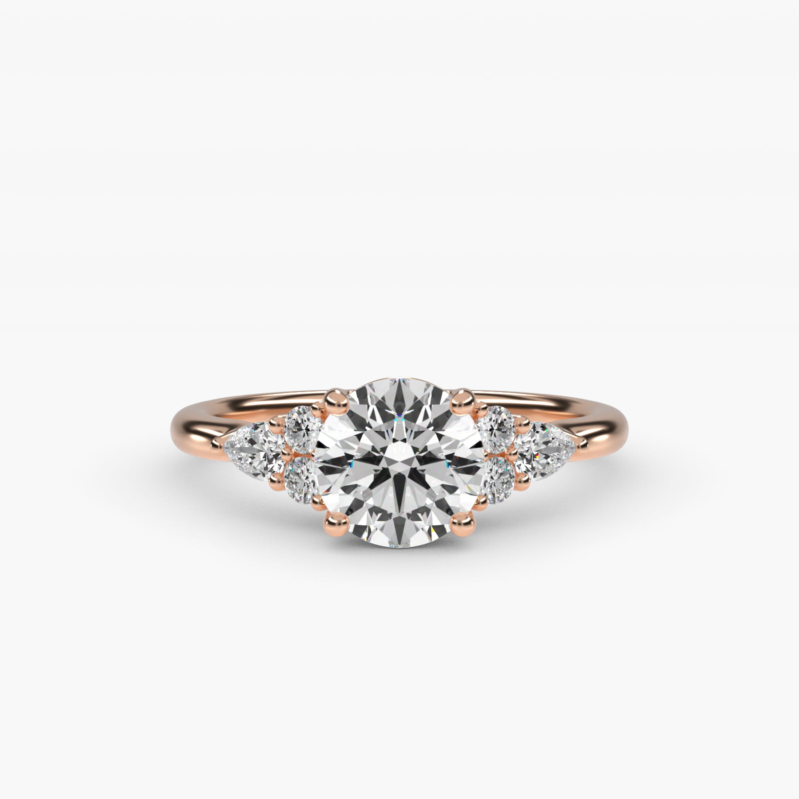 0.25 CT Ring in 14K Rose Gold