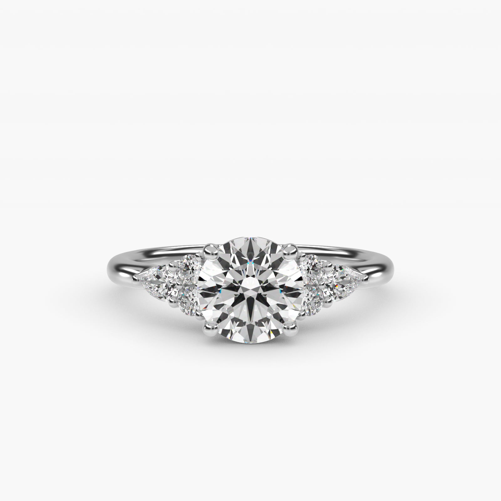 0.25 CT Ring in 14K White Gold
