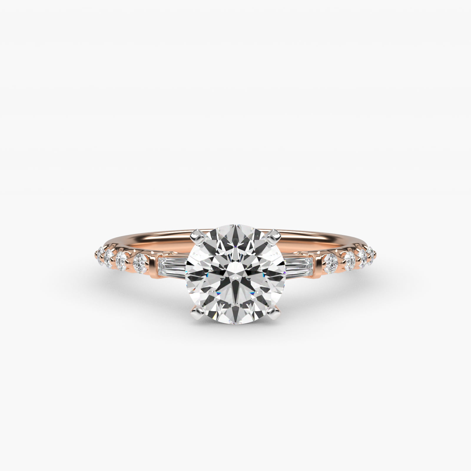 0.2 CT Ring in 14K Rose Gold