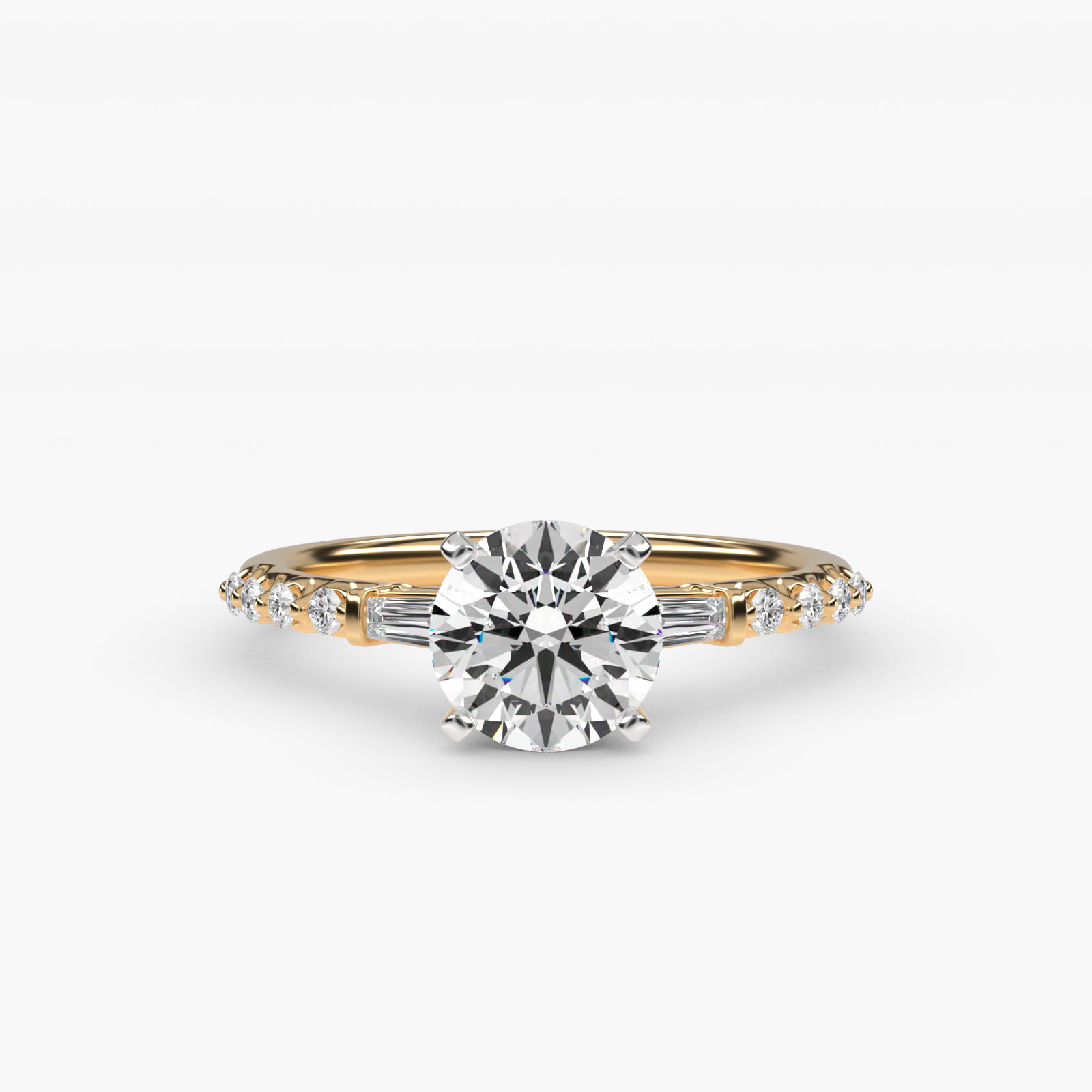 0.2 CT Ring in 14K Yellow Gold