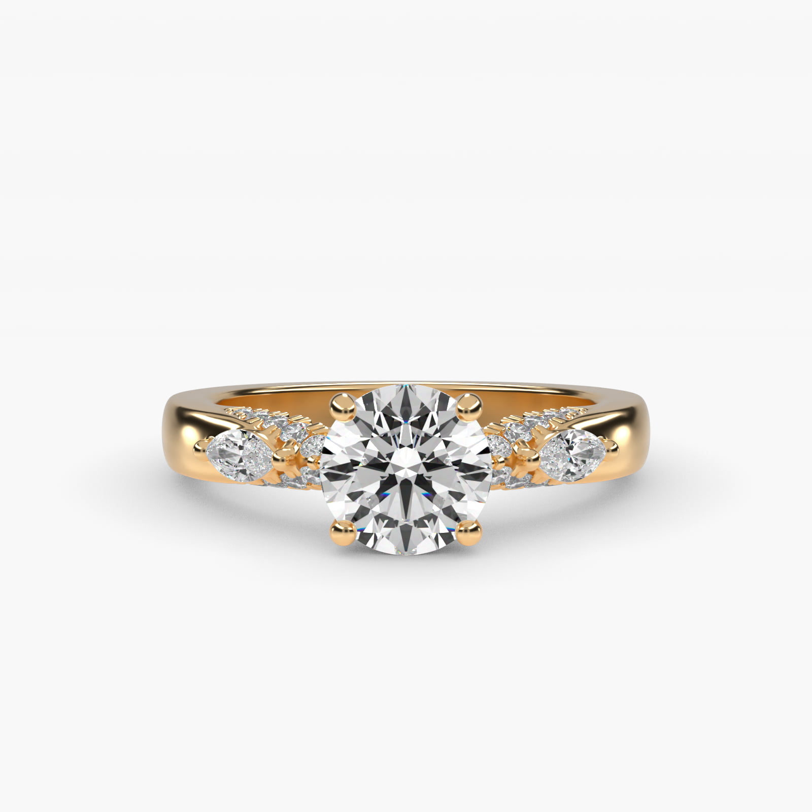 0.25 CT Ring in 14K Yellow Gold