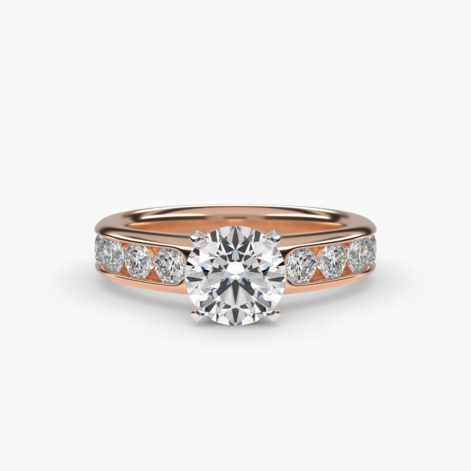 1 CT Ring in 14K Rose Gold