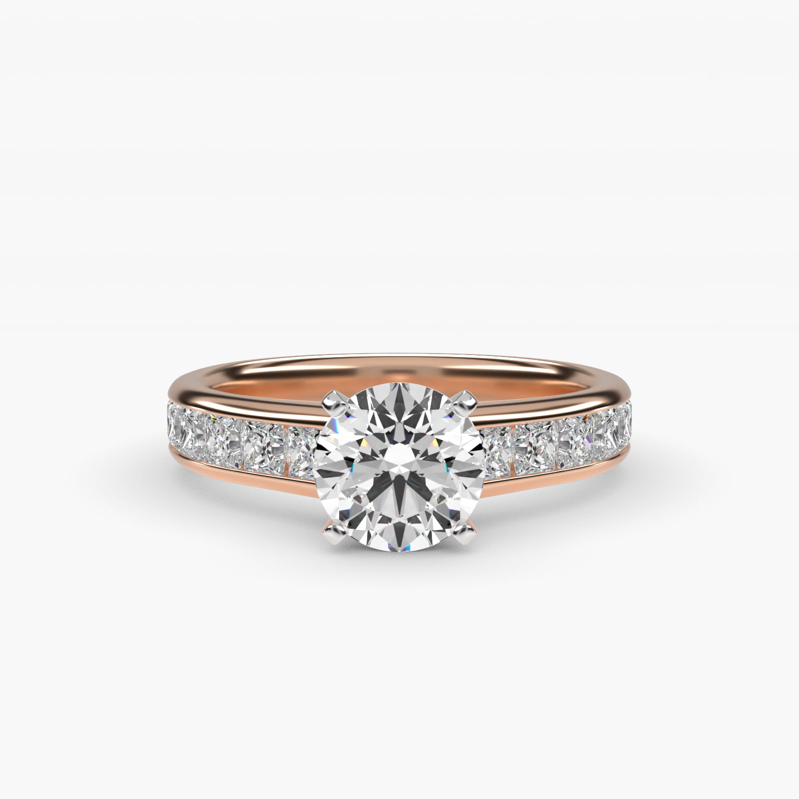 1 CT Ring in 14K Rose Gold