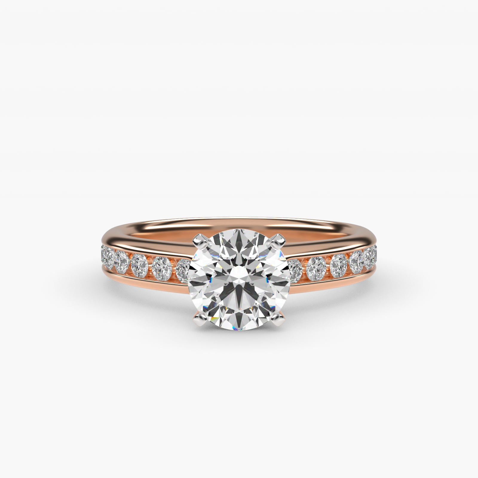 0.5 CT Ring in 14K Rose Gold