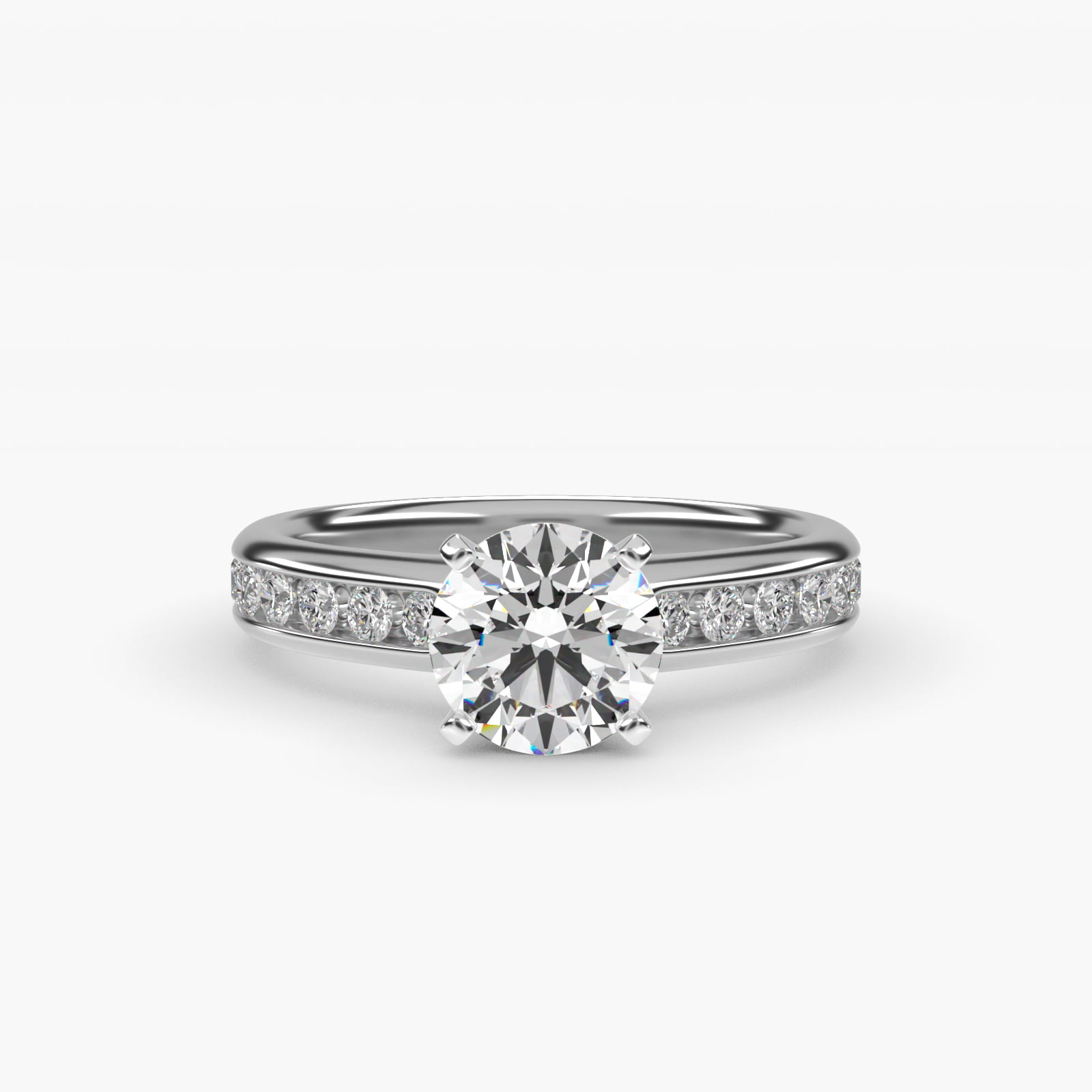 0.5 CT Ring in 14K White Gold