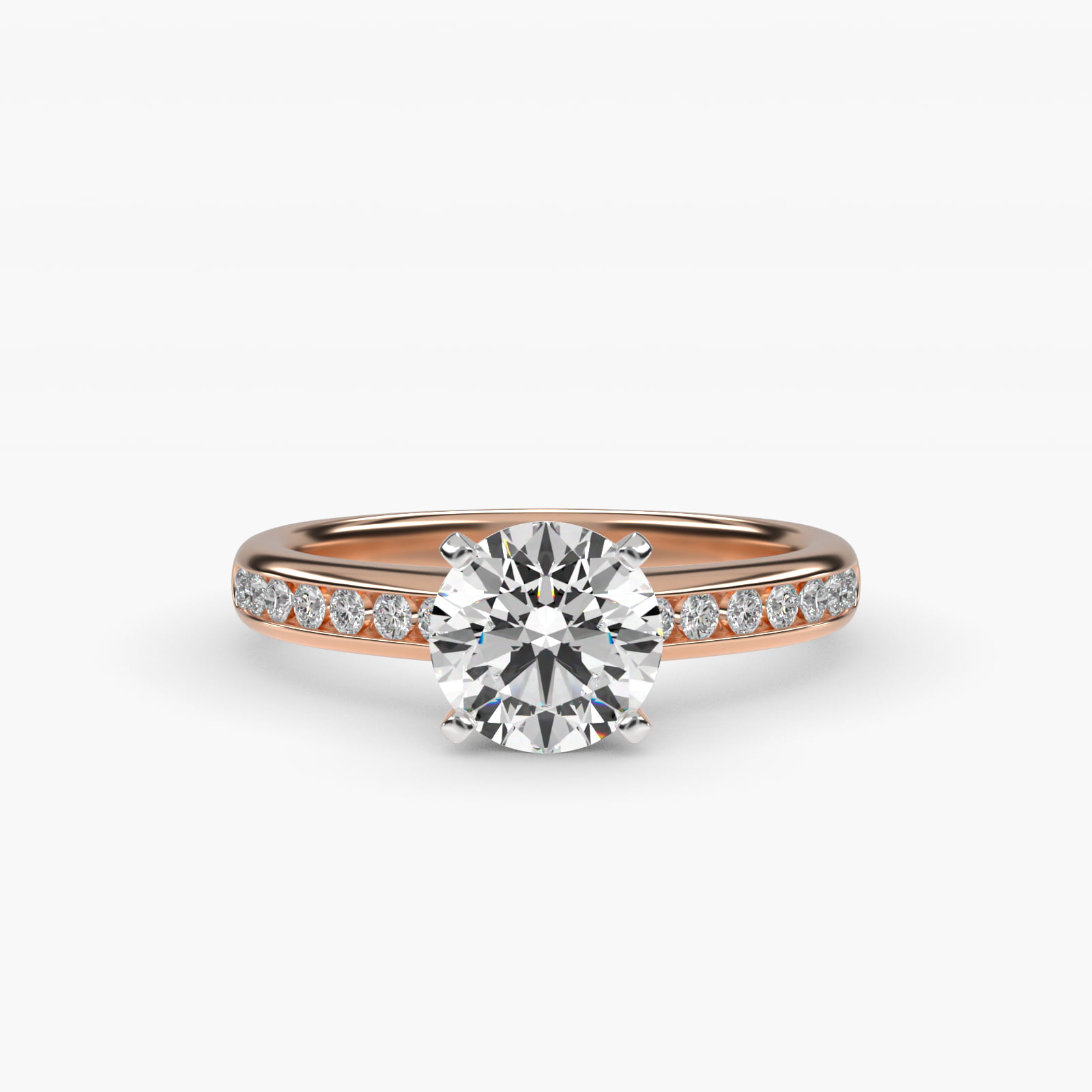 0.25 CT Ring in 14K Rose Gold