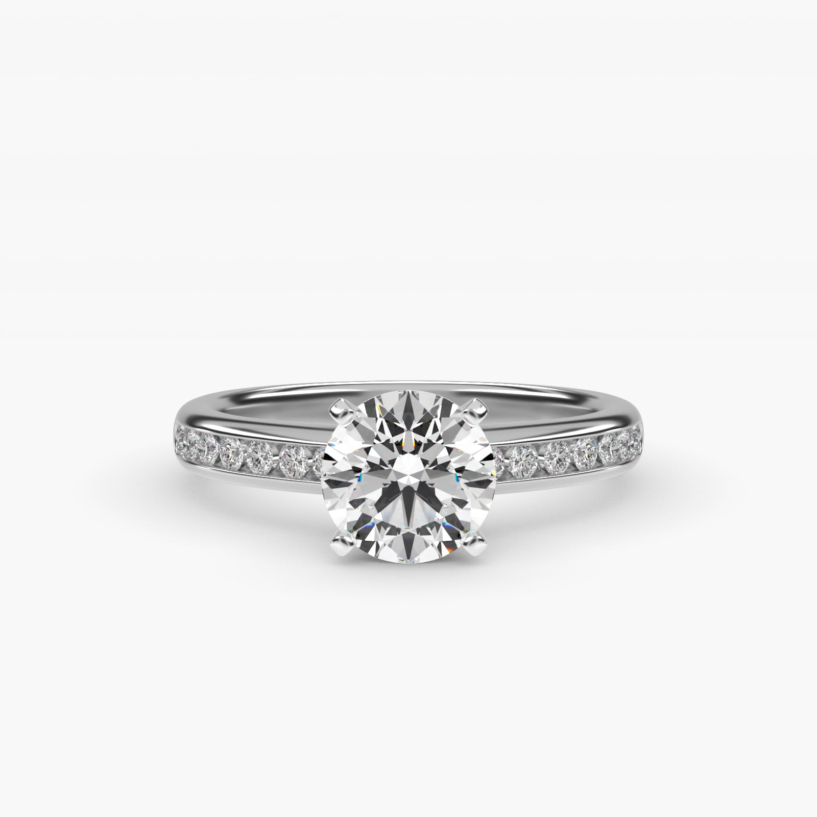 0.25 CT Ring in 14K White Gold