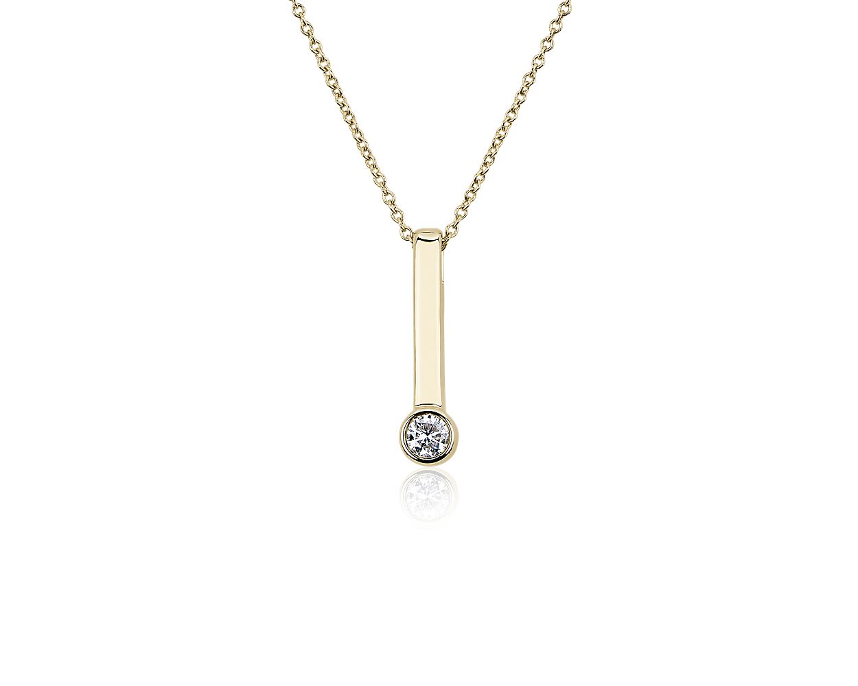 Blue nile deals bar necklace