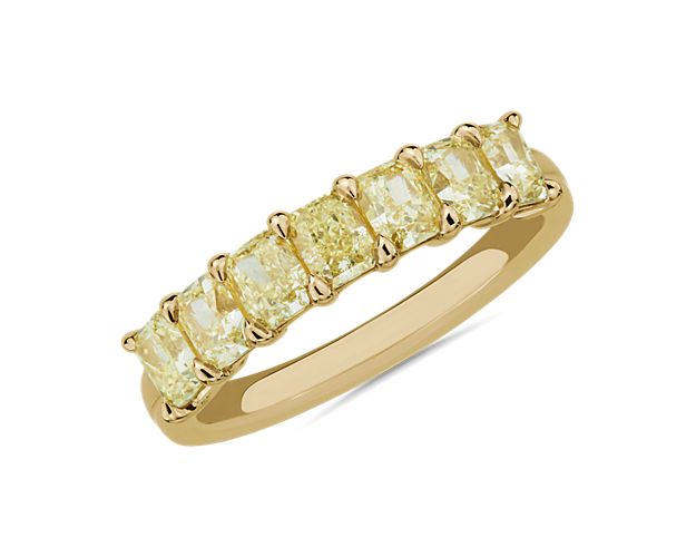 7-Stone Radiant-Cut Yellow Diamond Ring in 18k Yellow Gold (1 3/4 ct. tw.)