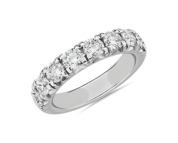 French Pavé Diamond Ring in Platinum (2 ct. tw.)