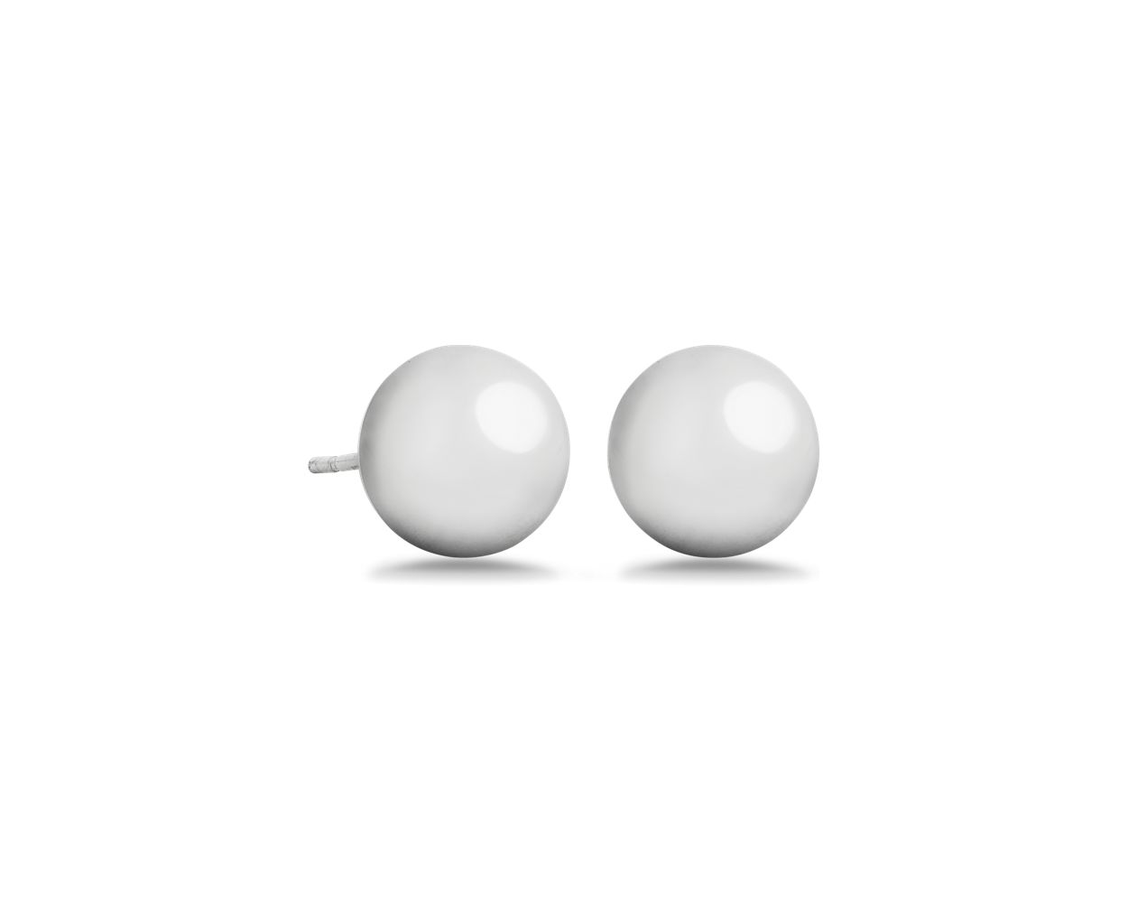 10mm Hammered Ball Earrings main image 0