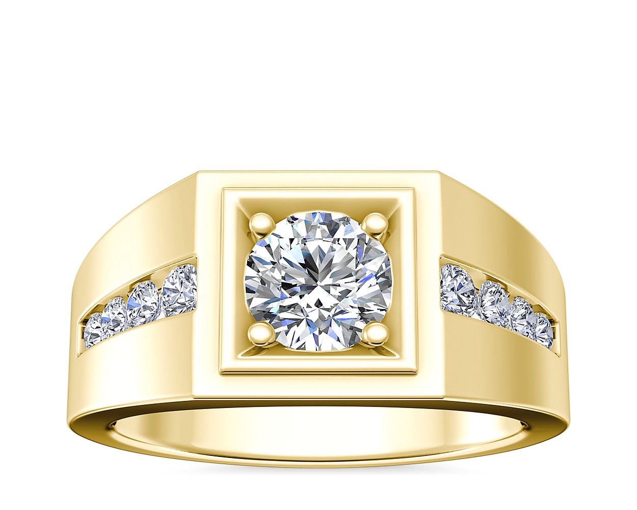 1 gram gold forming yellow stone with diamond antique design ring - – Soni  Fashion®