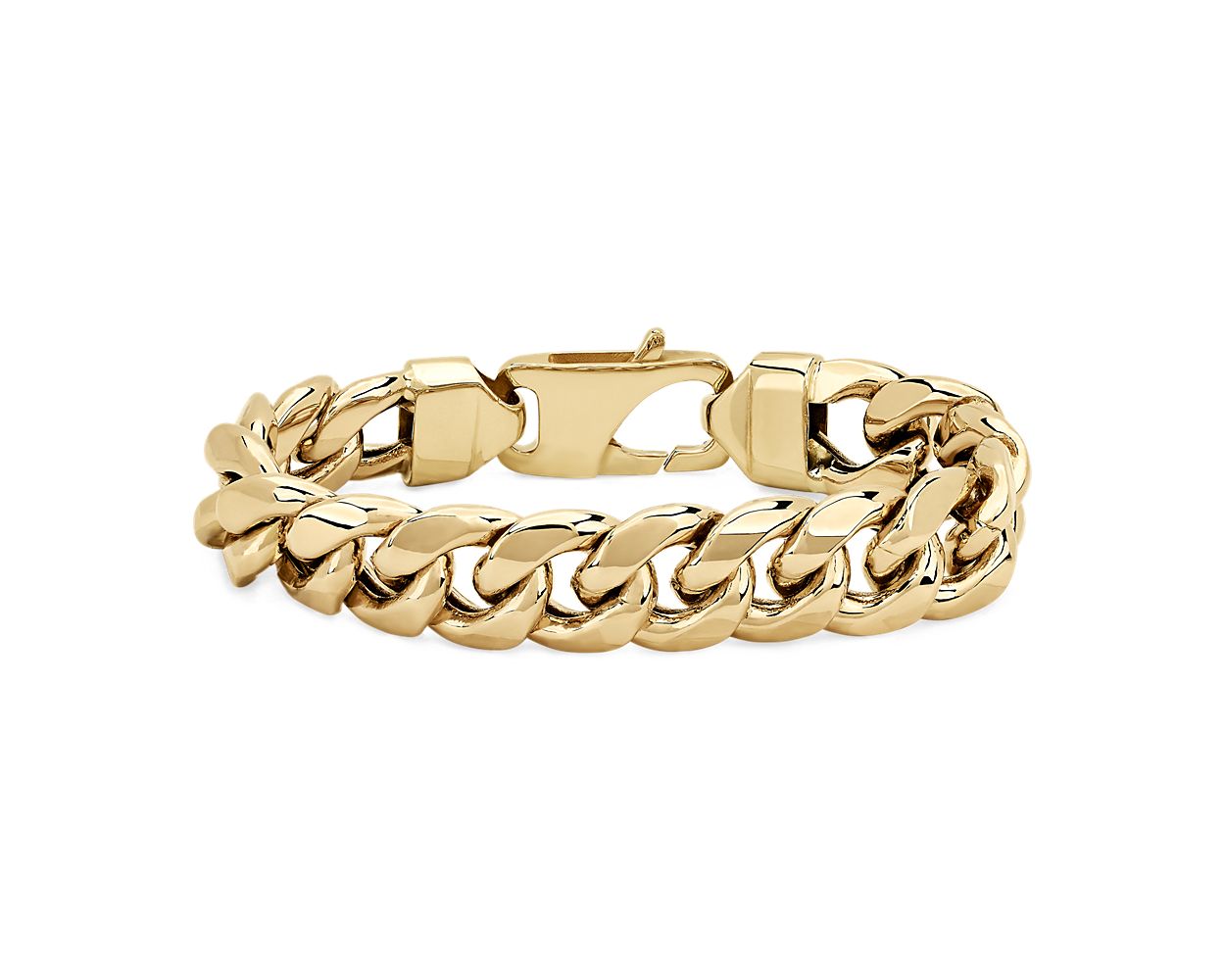 14K Gold Cuban Link Diamond Bracelet 90.50 Grams 8 Inches 16mm 66241: best  price for jewelry. Buy online in NY at TRAXNYC.