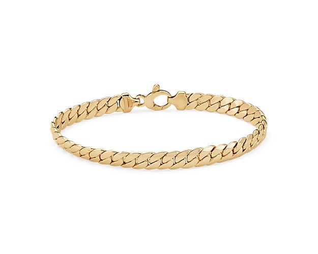 This beautiful polished fancy link bracelet made with luxurious 14k yellow gold is the perfect addition to your collection.  Stack it or wear it alone, this bracelet will elevate any outfit.