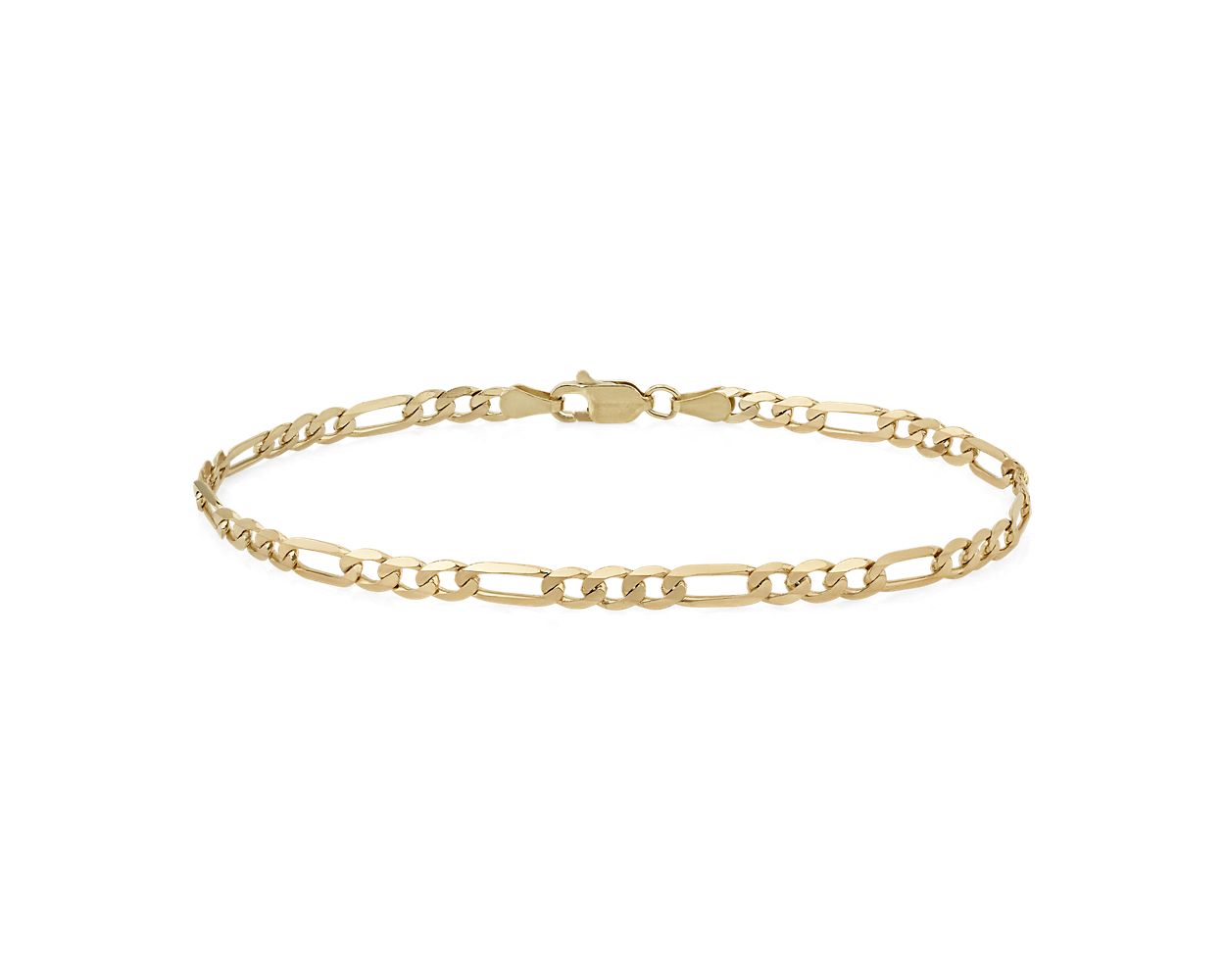 Fossil All Stacked Up Gold-tone Stainless Steel Figaro Chain Bracelet in Metallic for Men