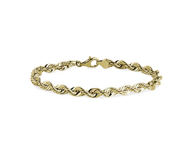 Add some shimmer to every day with this twisting bracelet that is made with fine 14k Italian yellow gold.