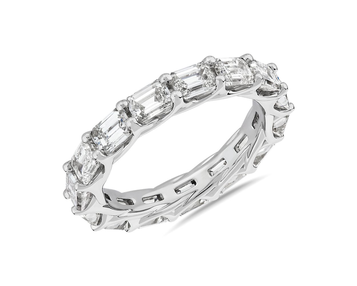 Blue nile emerald deals cut eternity band