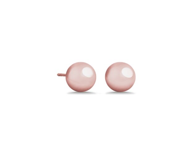 It doesn't get much more classic than our ball stud earrings. The gleaming, polished spheres are crafted of hollow 14k rose gold and are lightweight and wearable. From brunch to boardroom, these ball stud earrings will be your everyday essential.