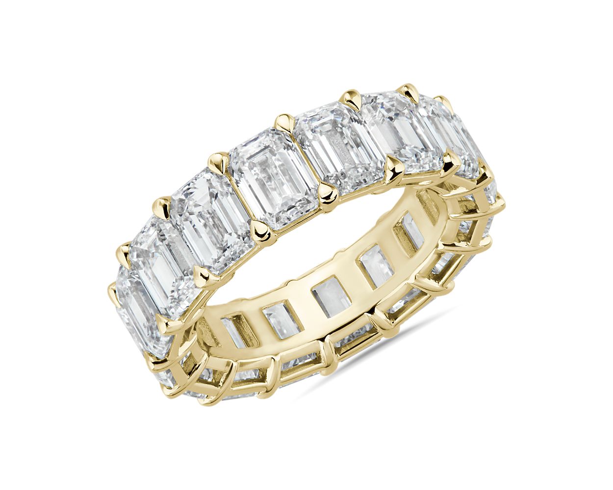 Blue nile emerald cut clearance eternity band