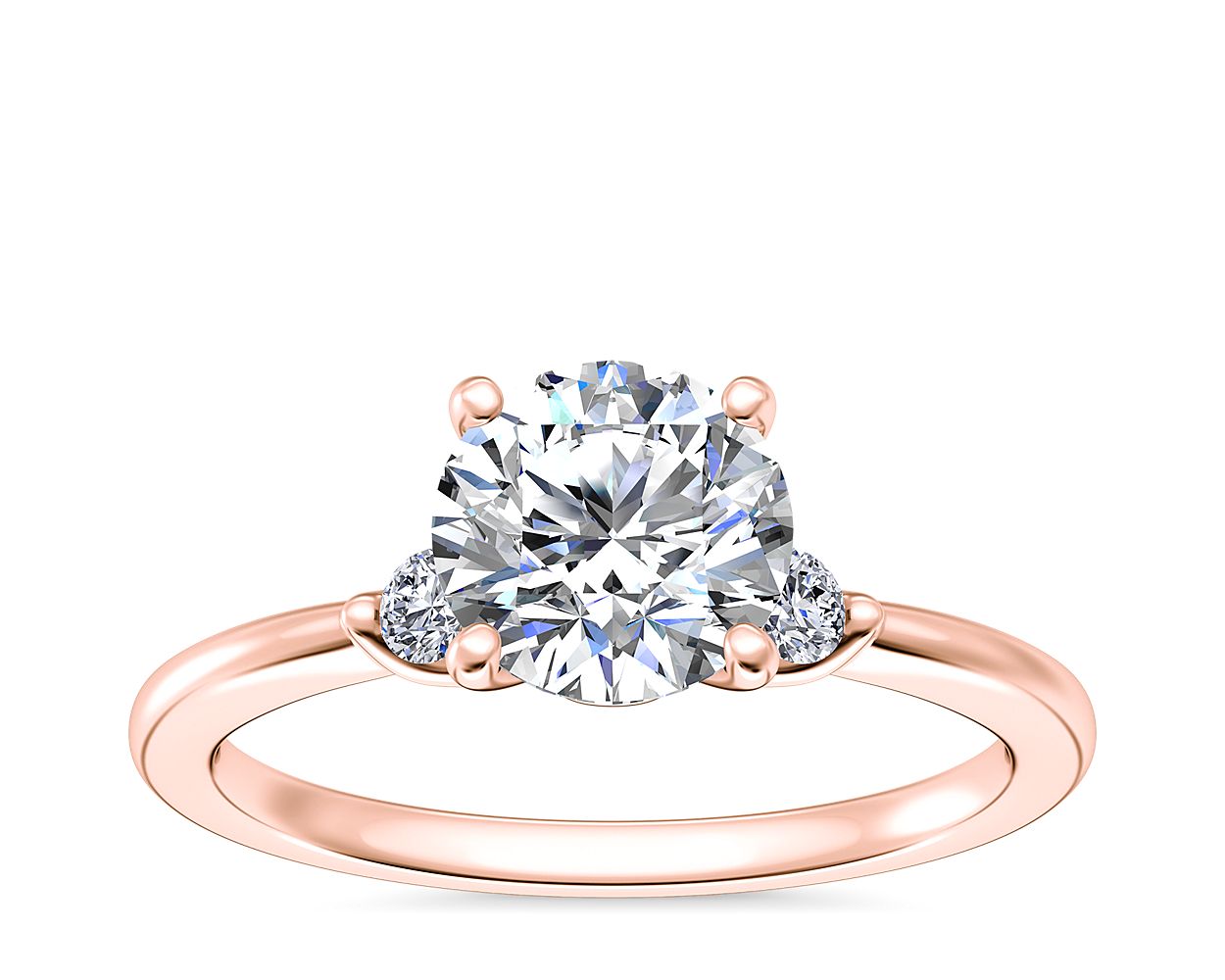 Dainty Diamond Engagement Ring in 14k Rose Gold (1/10 ct. tw.)