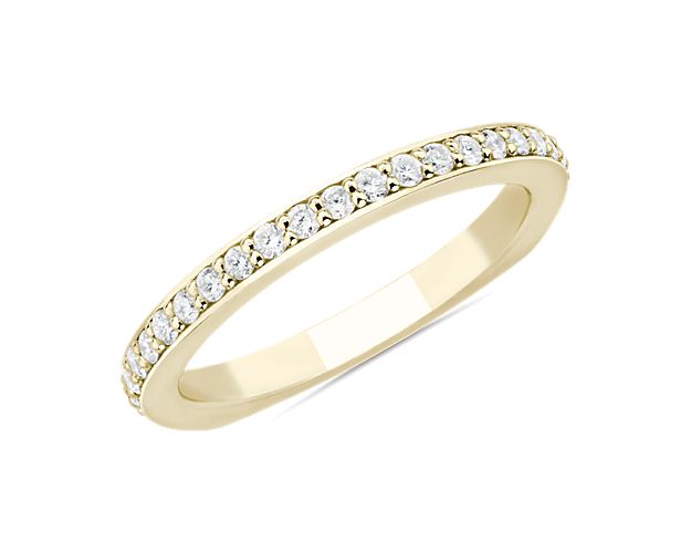 Bella Vaughan Euro Shank Diamond Wedding Ring in 18k Yellow Gold (3/8 ct. tw.)