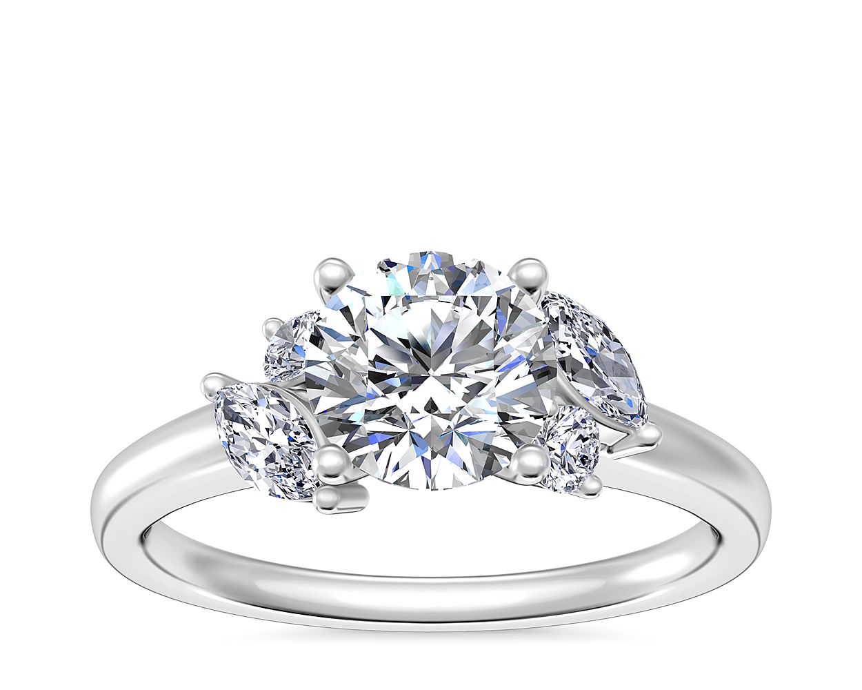 J'adore Le Jardin Diamond Engagement Ring in Platinum (1/5 ct. tw.)