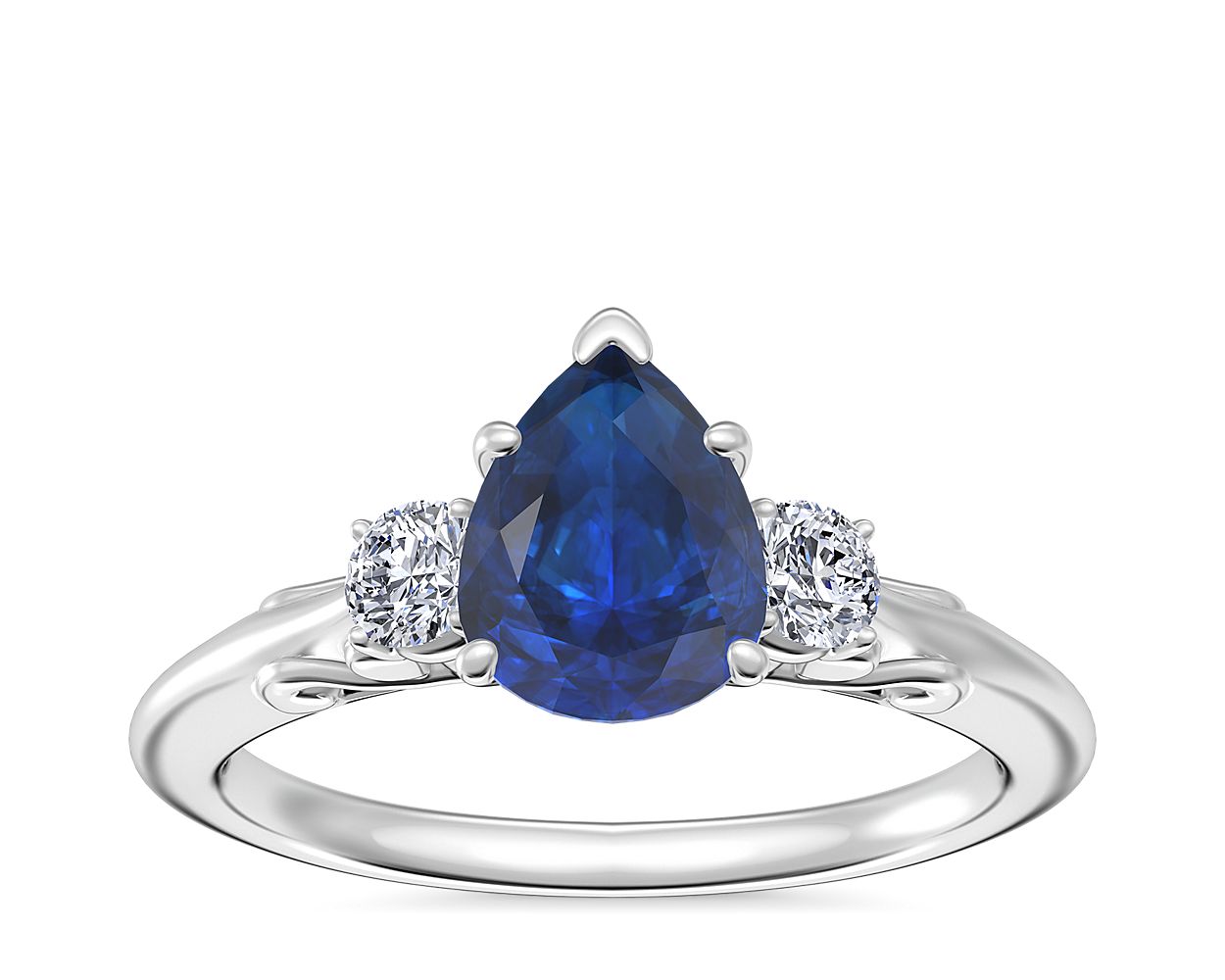 Blue nile pear deals engagement ring