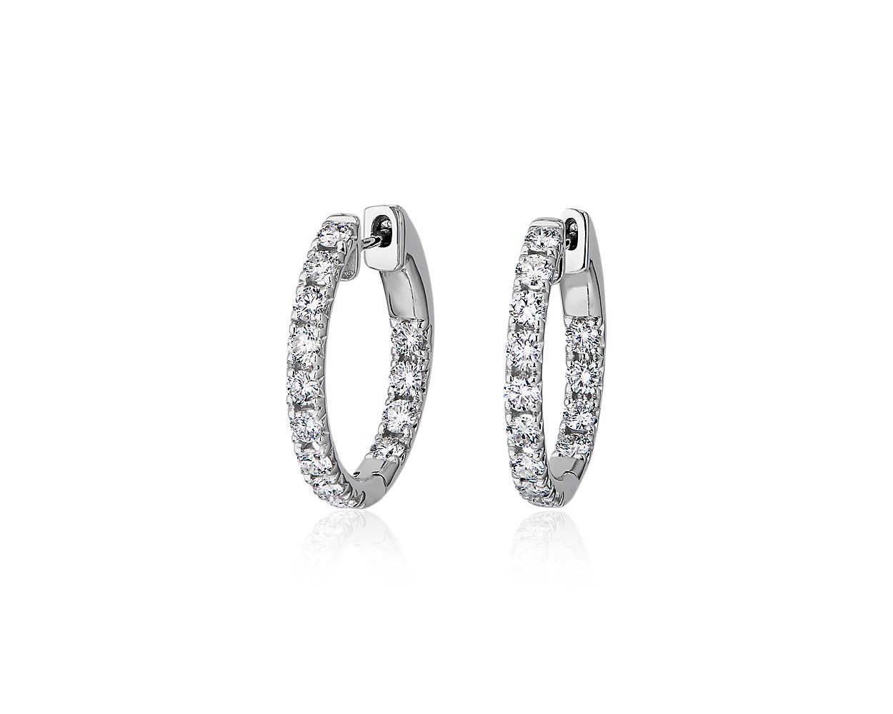 Top 65+ blue nile diamond hoop earrings latest esthdonghoadian