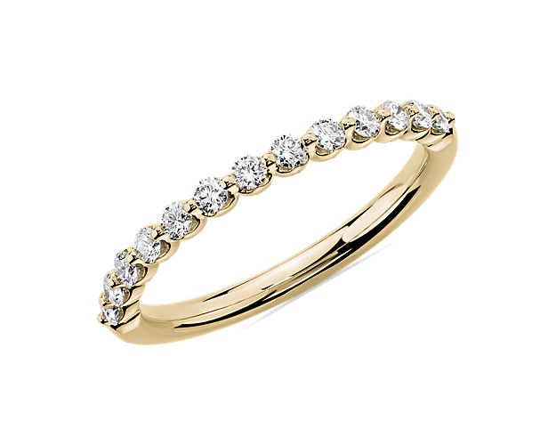 Floating Diamond Wedding Ring in 14k Yellow Gold (1/3 ct. tw.)