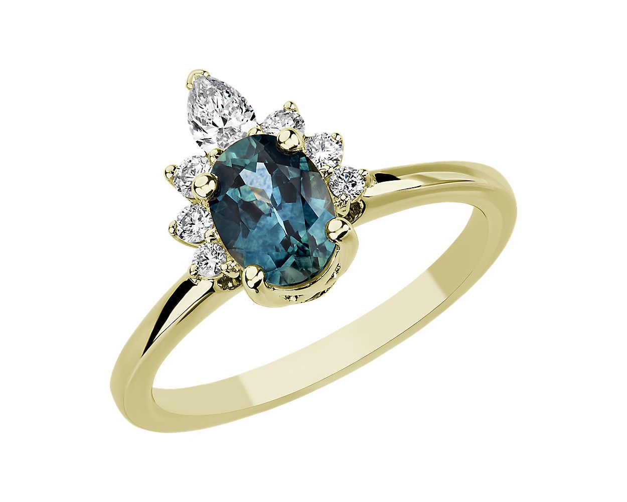 Blue nile diamond hot sale sapphire ring