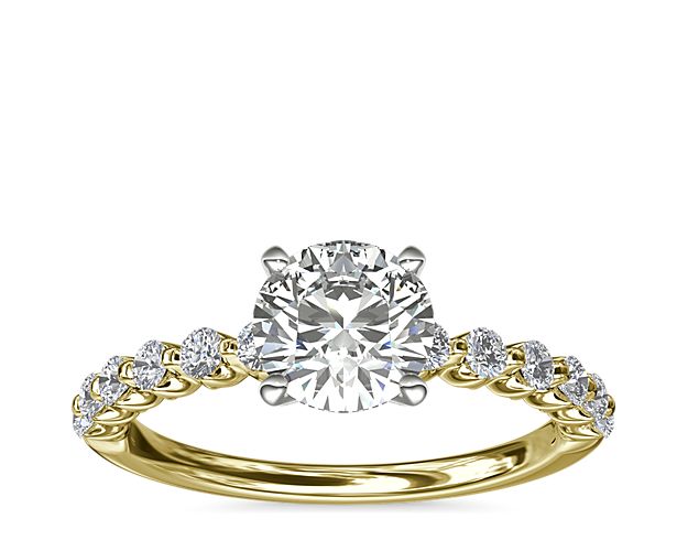 Floating Diamond Engagement Ring in 14k Yellow Gold (1/4 ct.tw.)