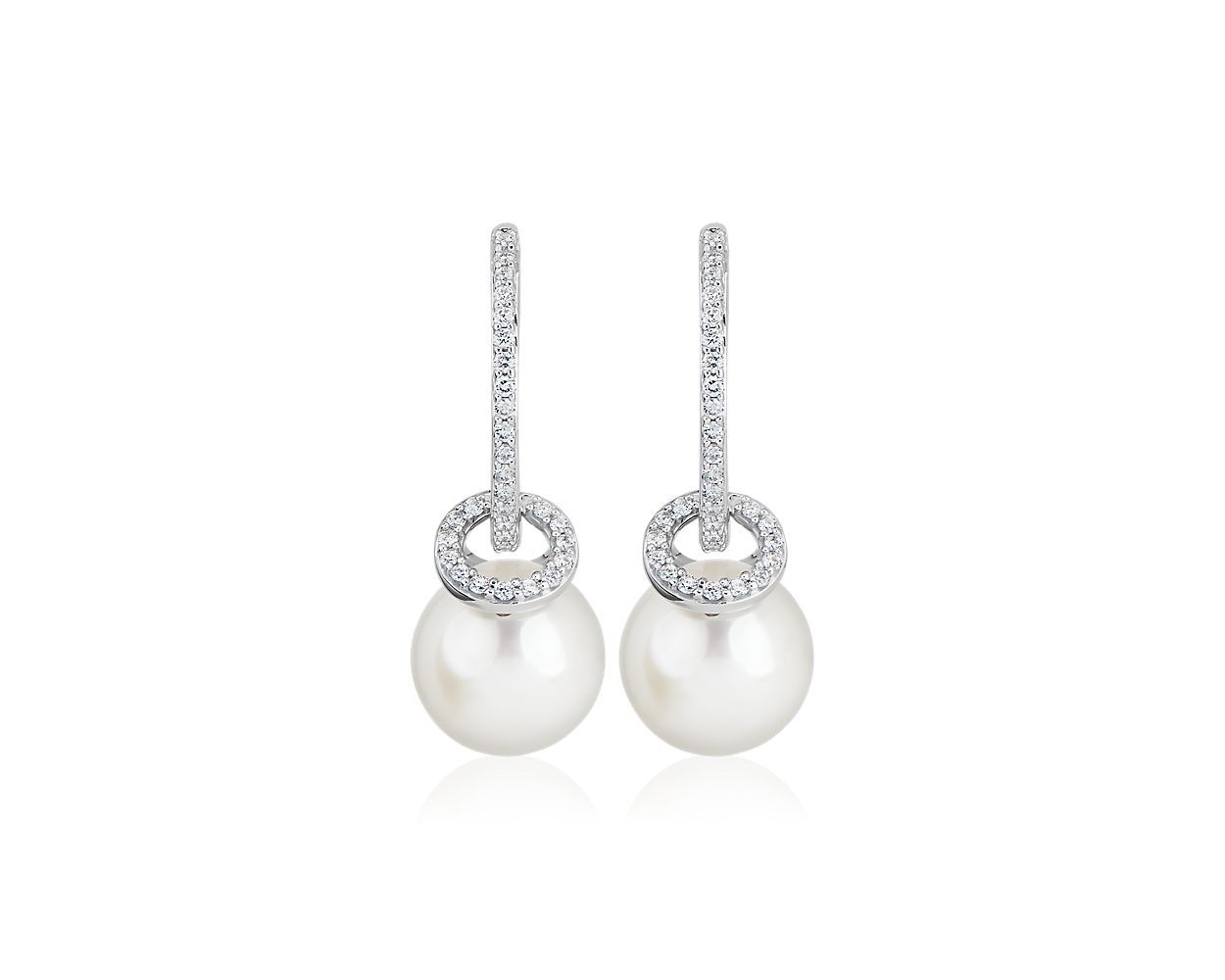 Blue nile pearl deals drop earrings