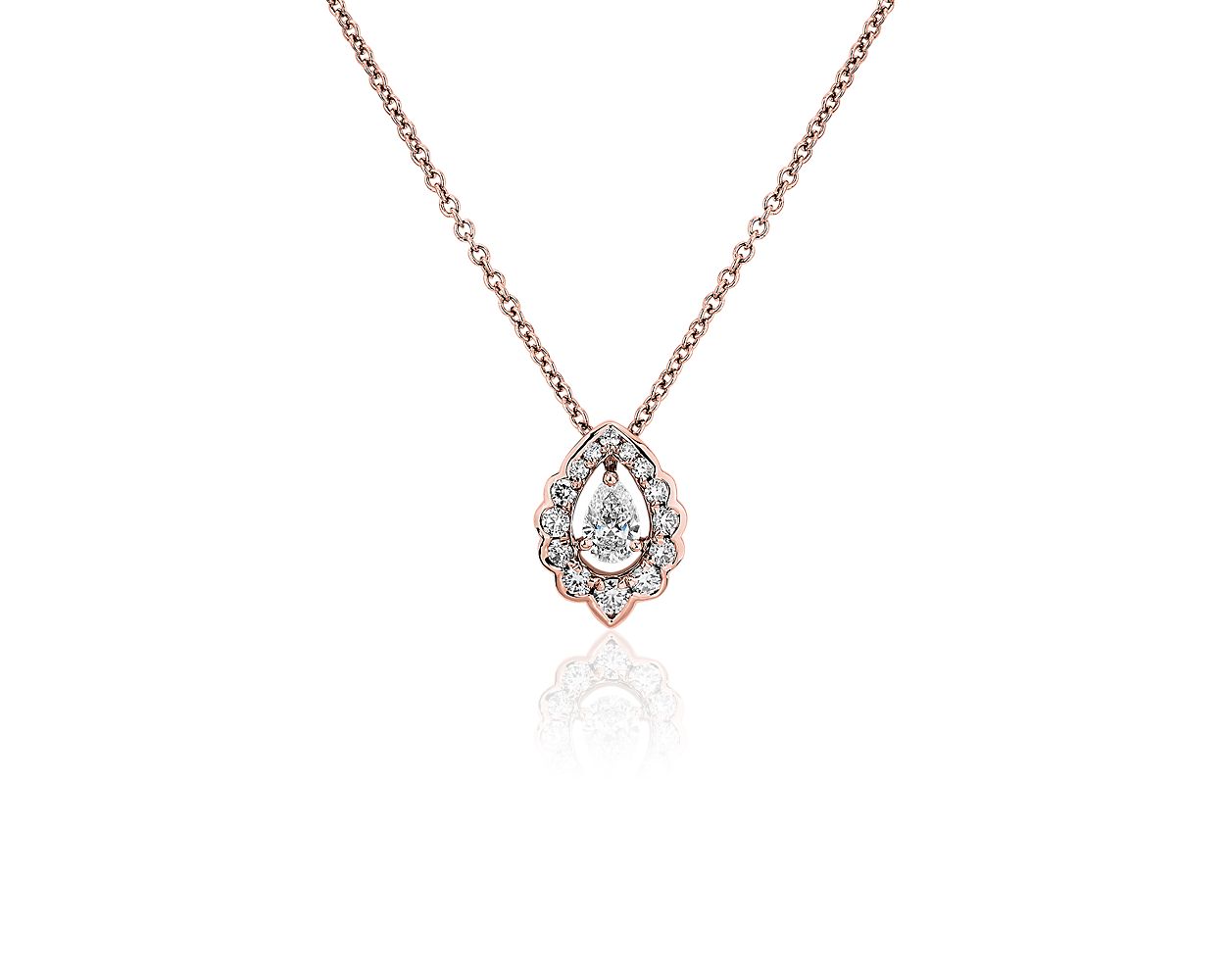 Blue nile rose gold on sale necklace