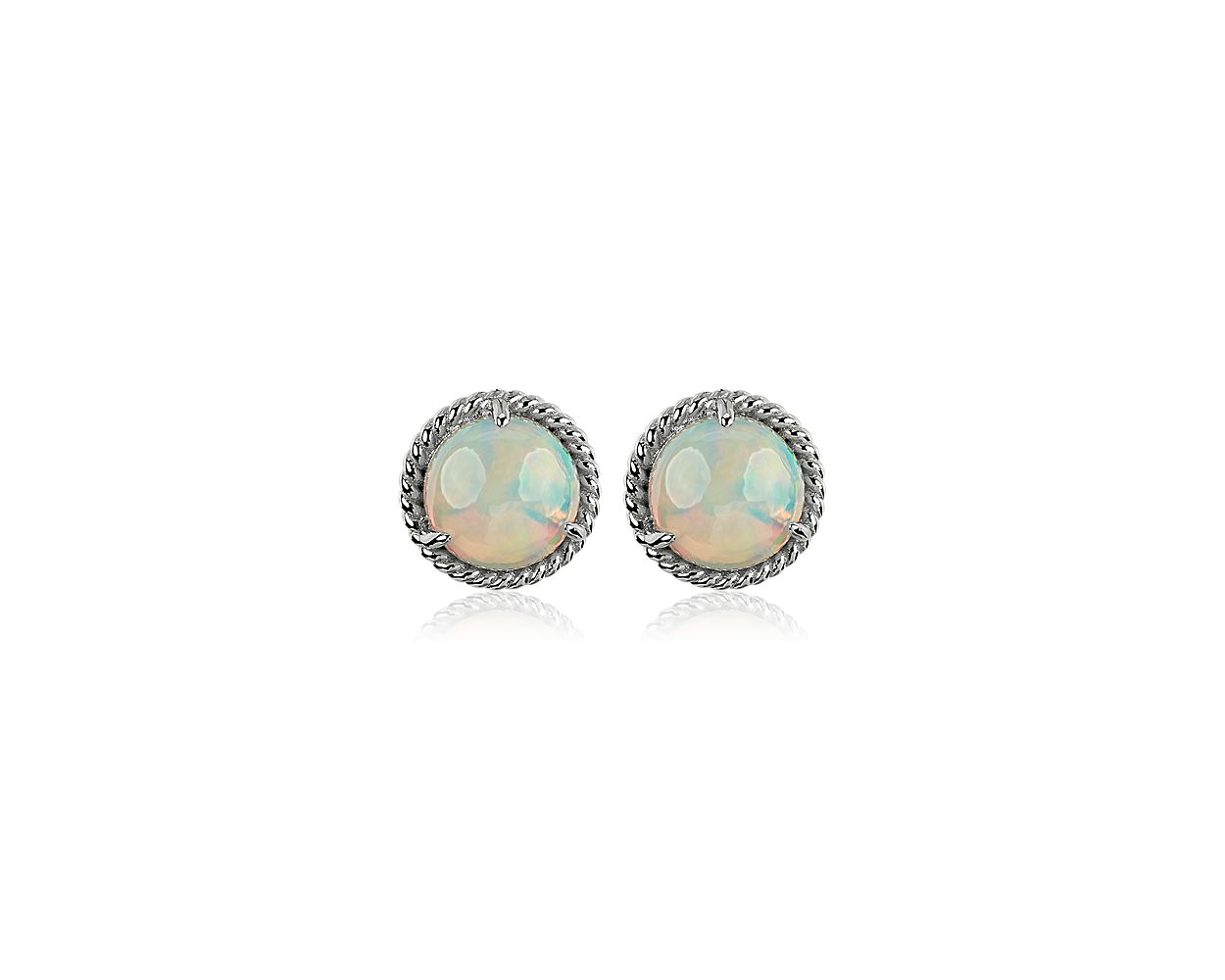 Serrated Opal Stud Earrings (choose size) – LE Jewelry Designs
