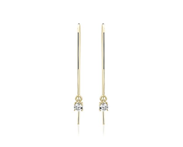 These diamond drop threaders are the perfect mix of classic and fashion.