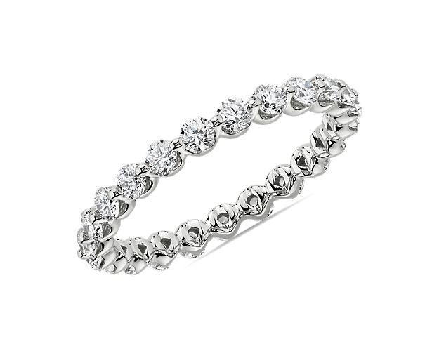 Floating Diamond Eternity Ring in 14k White Gold (1 ct. tw.)