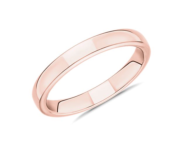 Sleek and contemporary structured design defines the wear-forever appeal of this 14k rose gold ring as it sits comfortably on your finger as an enduring symbol of your commitment.