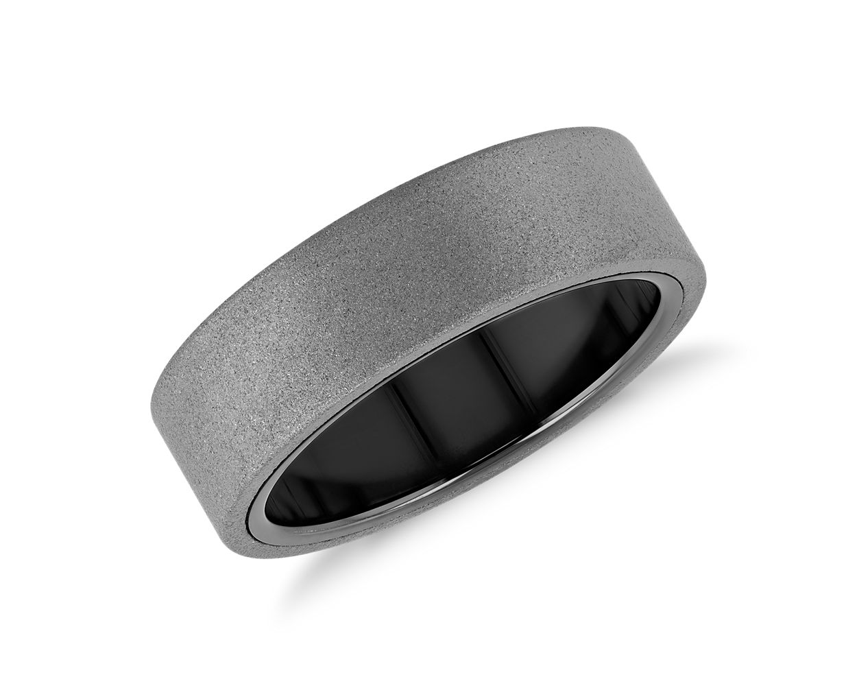 Blue nile tungsten hot sale carbide wedding band