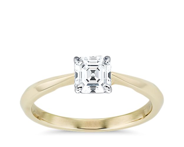 ZAC ZAC POSEN Knife-Edge Solitaire Engagement Ring in 14k Yellow Gold