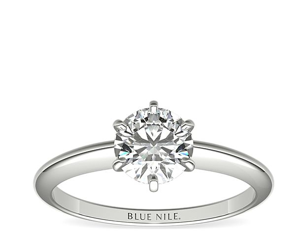 Petite Twist Diamond Engagement Ring in Platinum (1/10 ct. tw.)