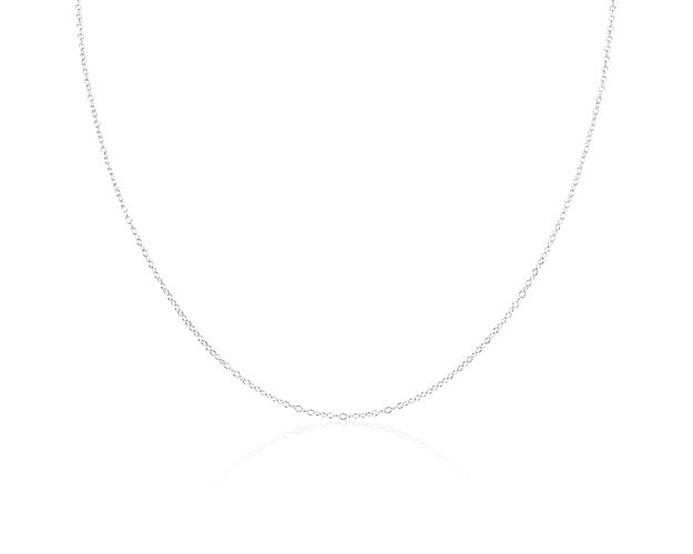 This subtle 16" sterling silver necklace features a secure lobster claw clasp.