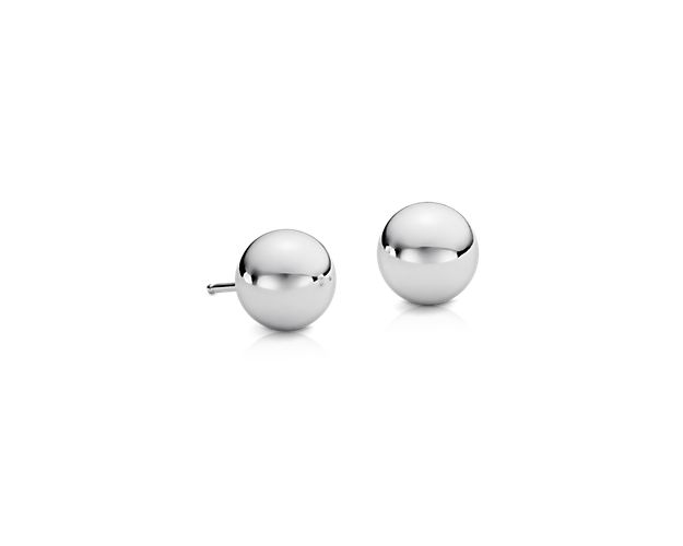 It doesn't get much more classic than our ball stud earrings. The gleaming, polished spheres are crafted of hollow sterling silver and are lightweight and wearable. From brunch to boardroom, these ball stud earrings will be your everyday essential.
