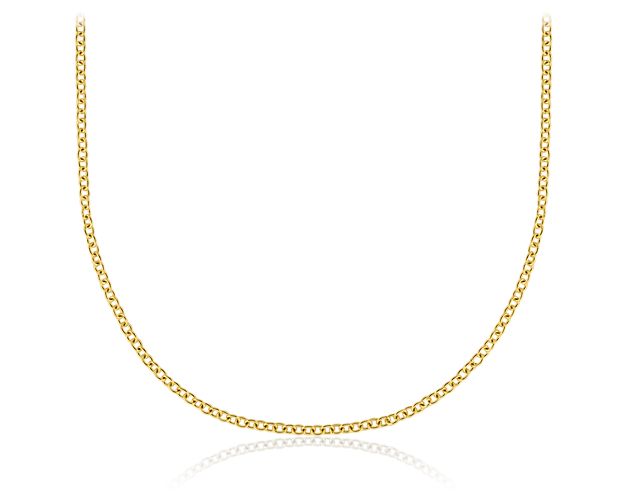 This finely made 24" cable chain is perfect to use with pendants or on its own.