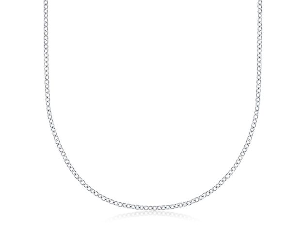 20" Cable Chain in Platinum (1.5mm)